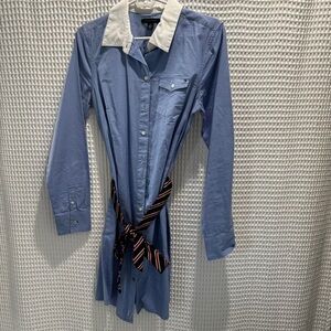 Tommy Hilfiger Blue Women’s Dress with White Collar